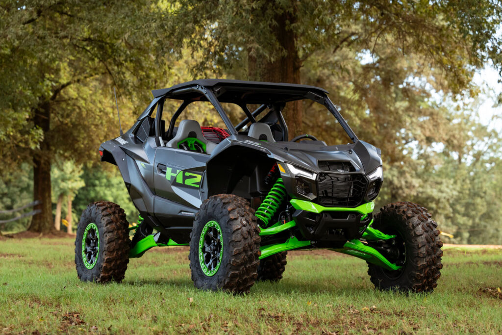 2027 Kawasaki TERYX H2 LIMITED eS front three-quarter view